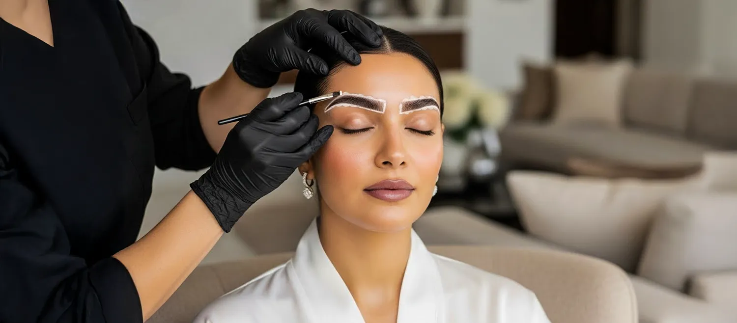 Eyebrow bleaching