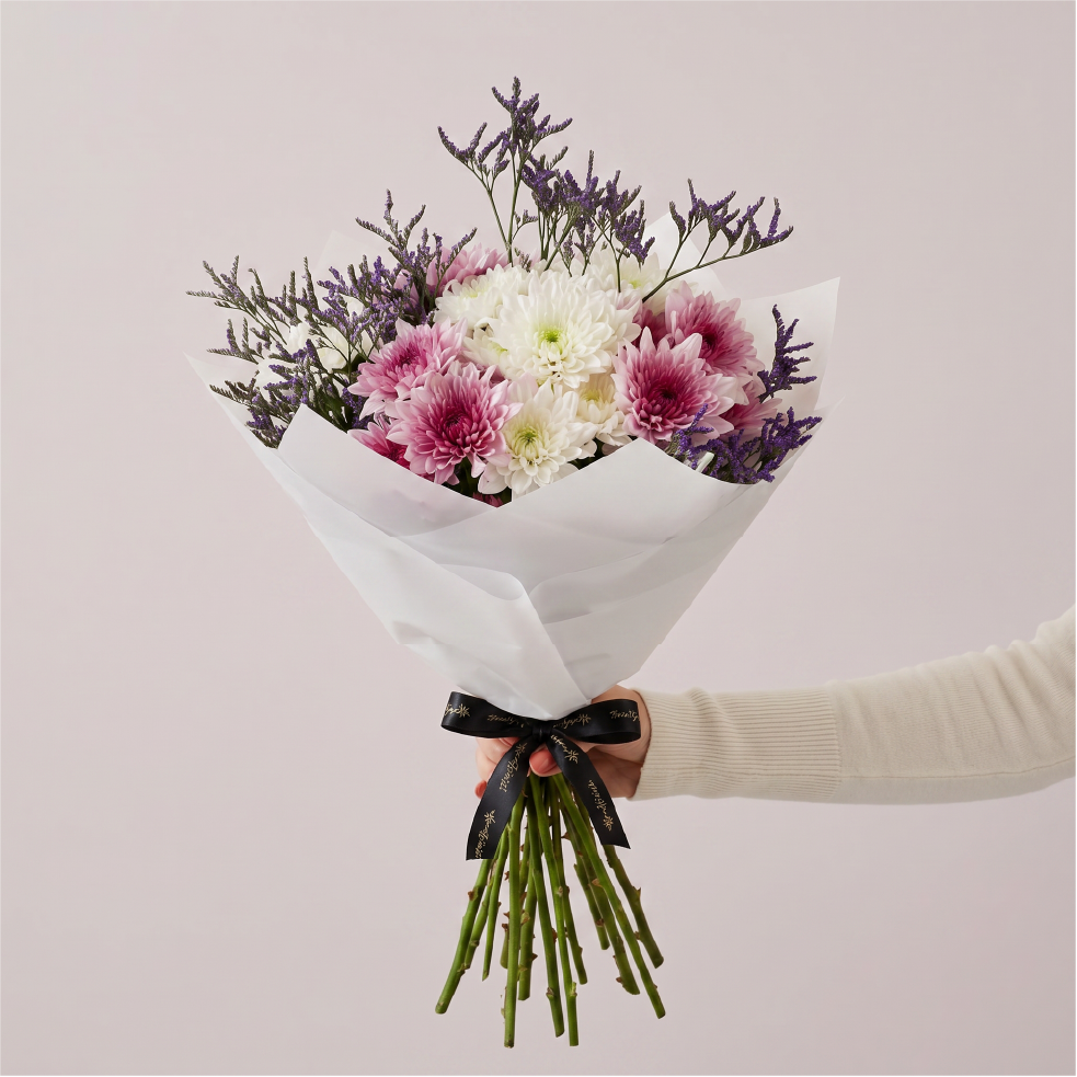 Purple cherry bouquet